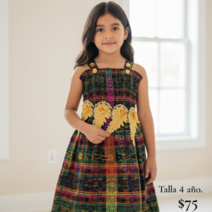 VESTIDO PRINCESA DE NIÑA TALLA 4 (SIN MANGAS)