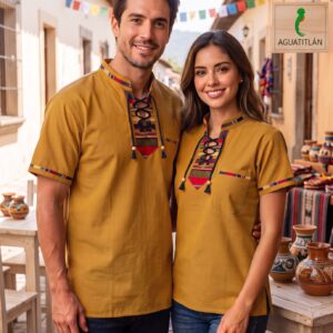 Camisa típica unisex (Mostaza)