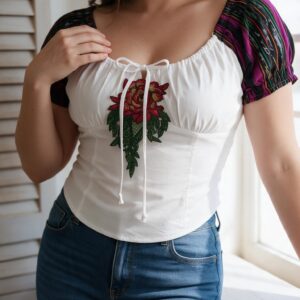 BLUSA DE MANGA CORINTA